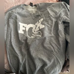 Light grey Fox Factory racing pullover